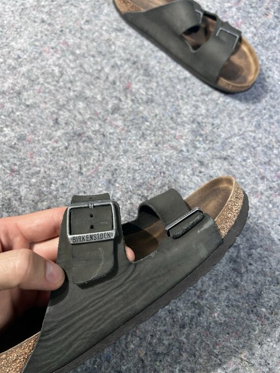 Birkenstock Arizona Black Synthetic Sandal M 12 main image 8